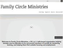 Tablet Screenshot of familycircleministries.org